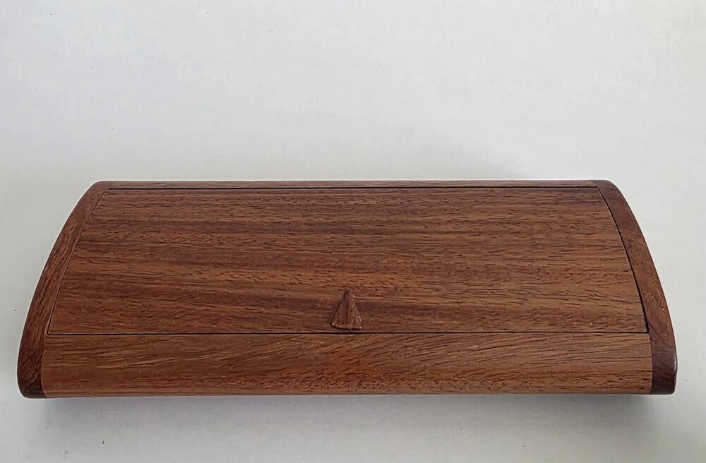 Wooden Keepsake Trinket Box Lift Top Lid Handmade Style